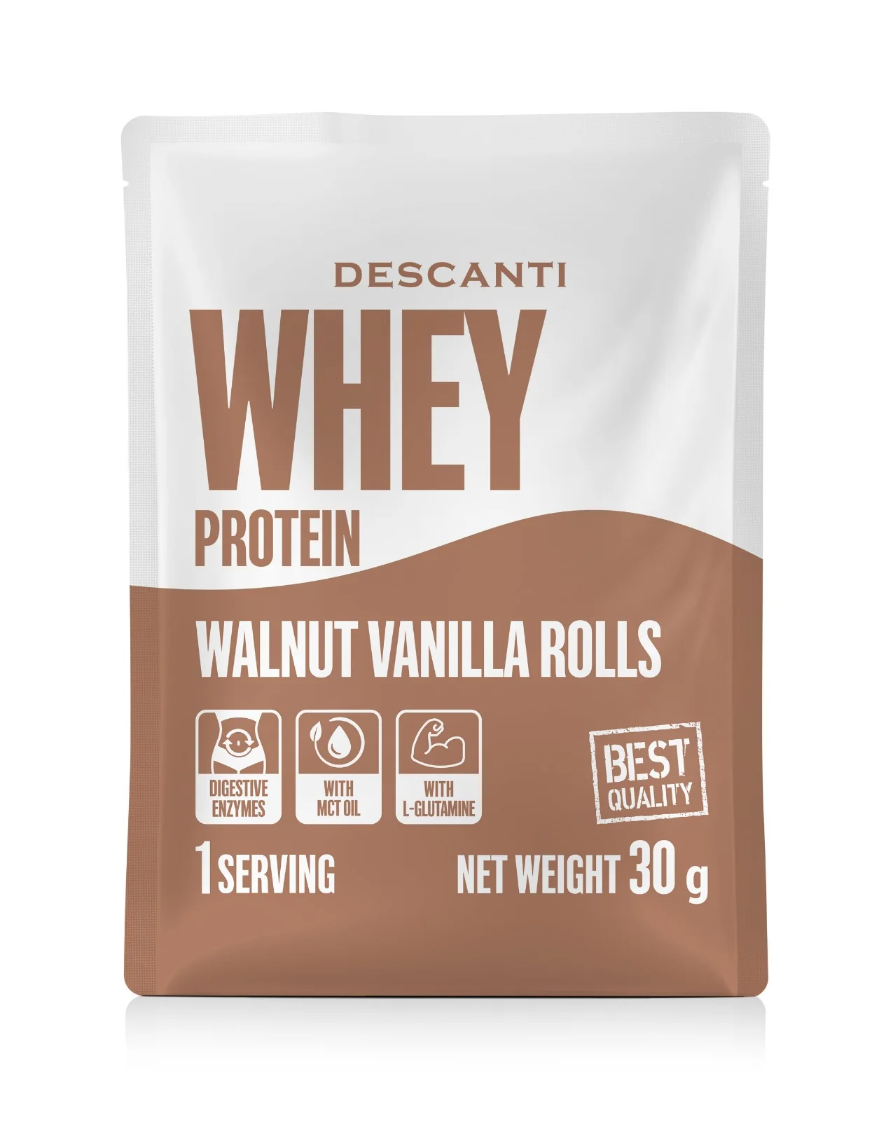 DESCANTI Whey Protein Walnut Vanilla Rolls