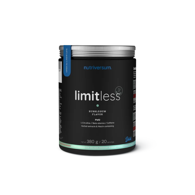 Nutriversum - DARK- LIMITLESS 380 g - Príchuť žuvačka