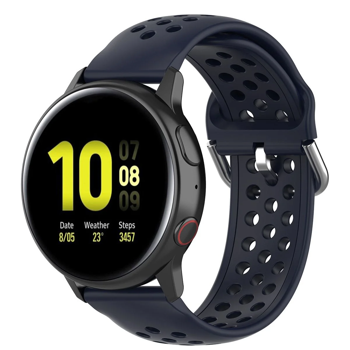 BStrap Silicone Dots remienok na Garmin Vivoactive 4 navy blue