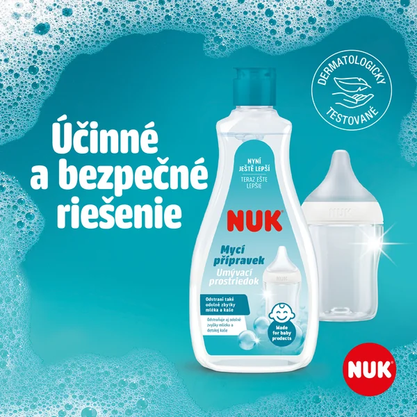 NUK Umývací prostriedok na fľaše a cumlíky 1×500 ml, umývací prostriedok