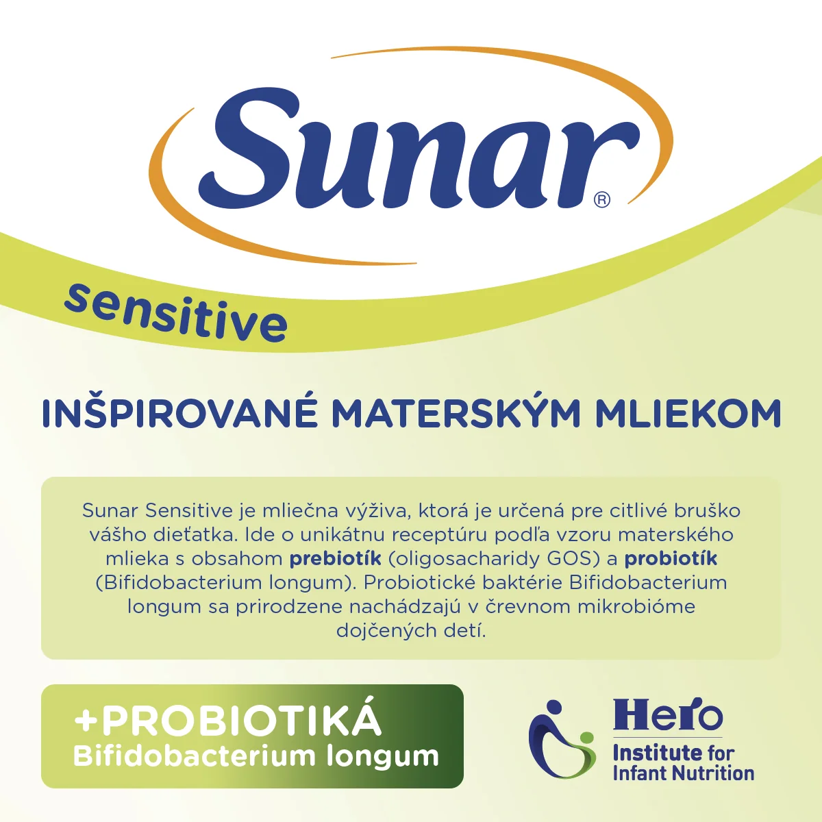 Sunar Sensitive 2 1 x 500 g, dojčenská výživa pre dojčatá od narodenia