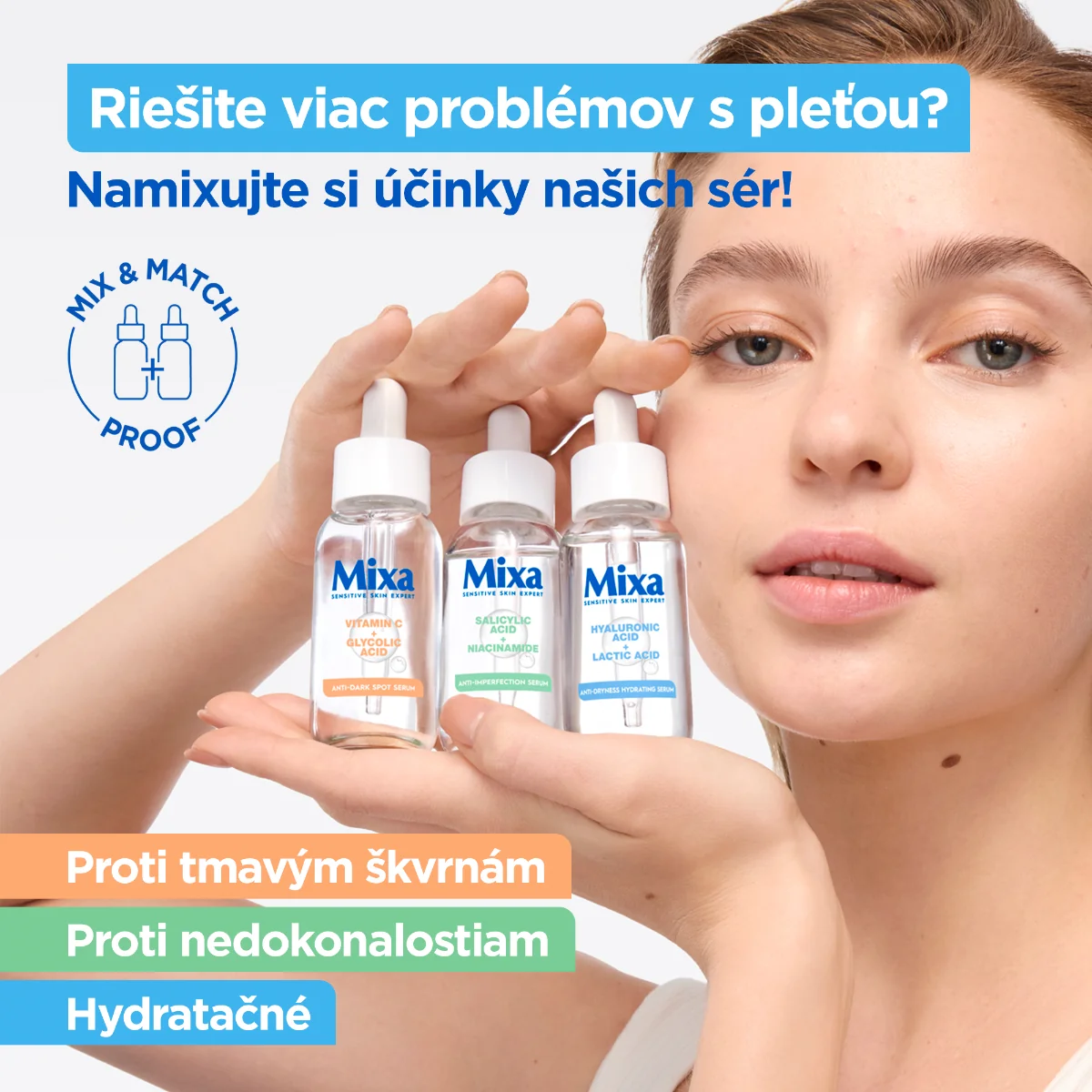 Mixa Sensitive Skin Expert hydratačné sérum proti vysušovaniu 1×30 ml, hydratačné sérum