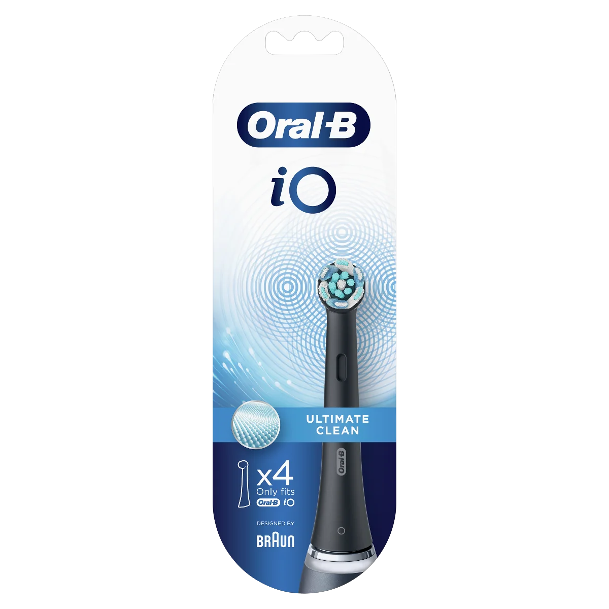 Čistiace hlavice Oral B iO Ultimate Clean Black, Balenie 4 Ks