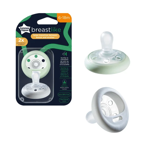 Tommee Tippee Cumlík Breast-like 6-18m, 2 ks