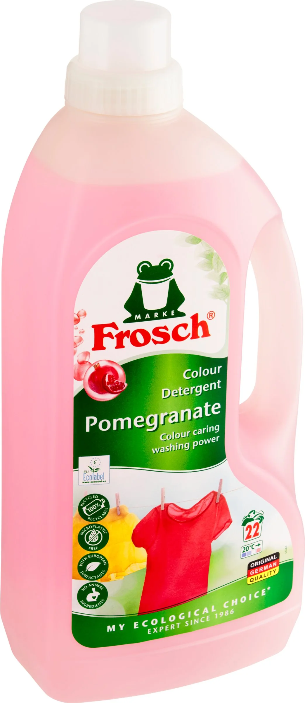 Frosch Prací prostriedok color Granátové jablko (EKO, 1500 ml) 1×1500 ml, prací prostriedok