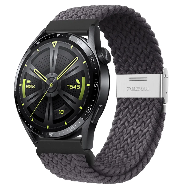 BStrap Elastic Nylon 2 remienok na Huawei Watch GT3 46mm space ash