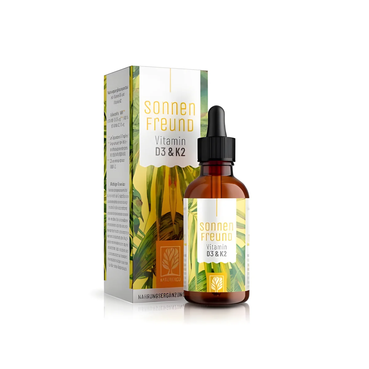 Naturtreu vitamín D3+K2 MK7 vegan kvapky, 30 ml