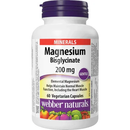 WEBBER NATURALS Magnesium Bisglycinate 200 mg