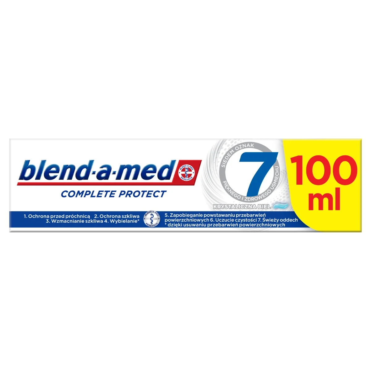 Blend-a-med Complete Protect 7 Crystal White zubná pasta 100 ml 1×100 ml, zubná pasta