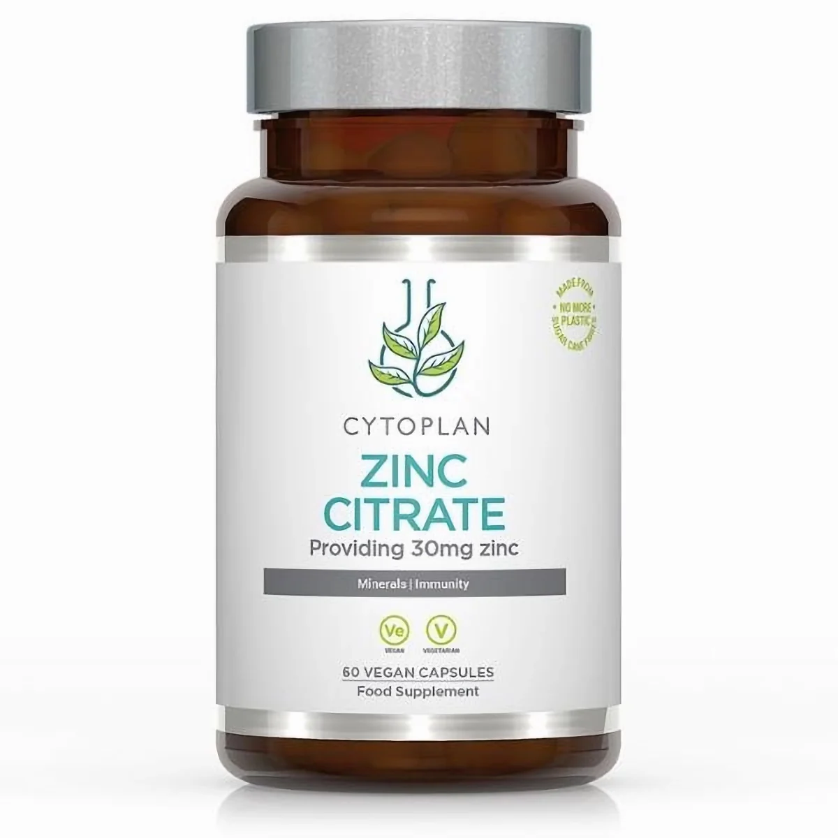 Cytoplan Citrát zinočnatý forte 30 mg, 60 vegan kapsúl