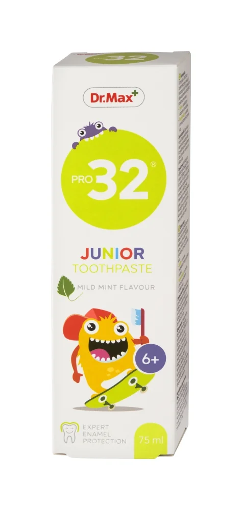 Dr. Max Pro32 Toothpaste Junior 6+ 75ml 1×75 ml, zubná pasta pre deti