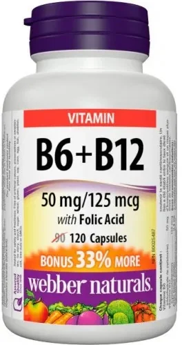 VITAMIN B6+B12+FOLICACID 120CPS WN