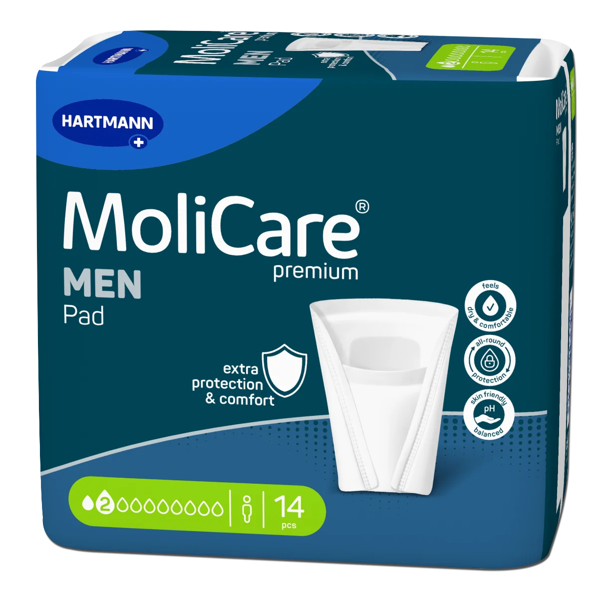 MoliCare Premium MEN PAD 2 kvapky 1×14ks, inkontinenčné vložky pre mužov