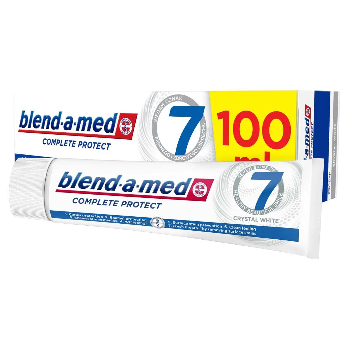 Blend-a-med Complete Protect 7 Crystal White zubná pasta 100 ml 1×100 ml, zubná pasta