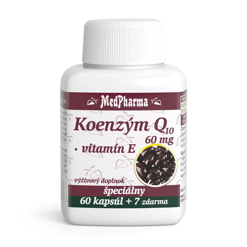 MedPharma KOENZÝM Q10 60 mg + Vitamín E