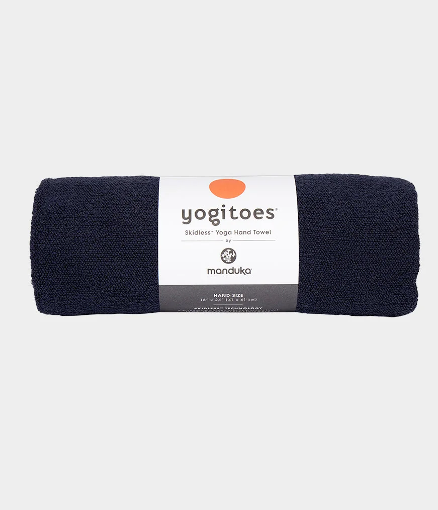 MANDUKA yogitoes® Hand Towel malý joga uterák na ruky - Midnight (tmavomodrá) 61 x 41 cm 