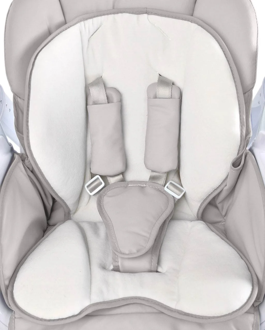 Detská jedálenská stolička 2v1 Caretero Indigo light grey , 