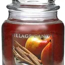Village Candle Vonná sviečka v skle - Apples & Cinnamon - Jablko a škorica, stredné