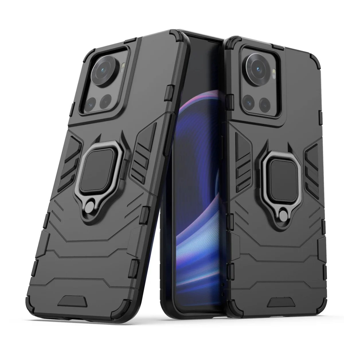 MG Ring Armor plastový kryt na OnePlus Ace čierny