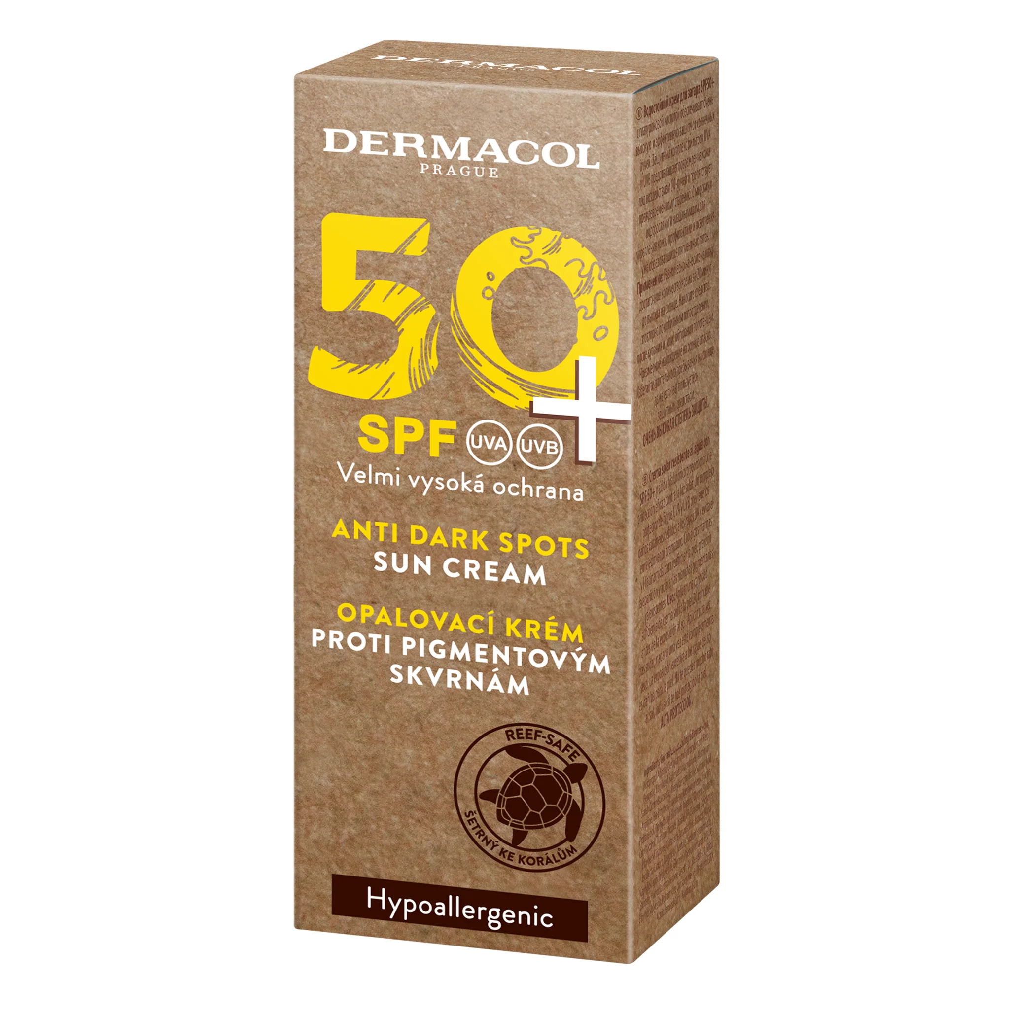 Dermacol SUN Opaľovaci krém SPF50+ proti pigmentovým škvrnám 1×50 ml, opaľovací krém