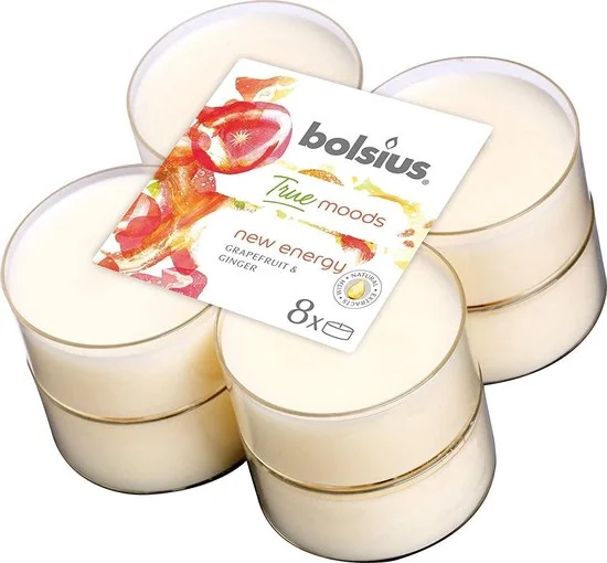 Bolsius Aromatic 2.0 Čajové Maxi 8ks New energy, vonné svíčky