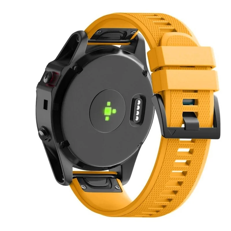 BStrap Silicone Acton remienok na Garmin Fenix 5 yellow amber