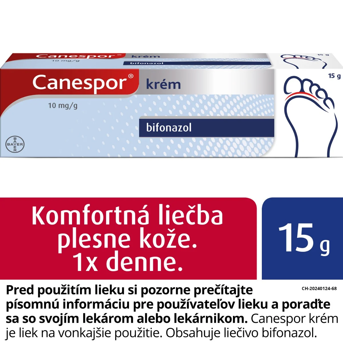 Canespor krém 1×15 g, liek