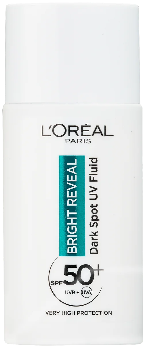 L'Oréal Paris Bright Reveal denní Anti-UV fluid SPF 50+ proti tmavým škvrnám