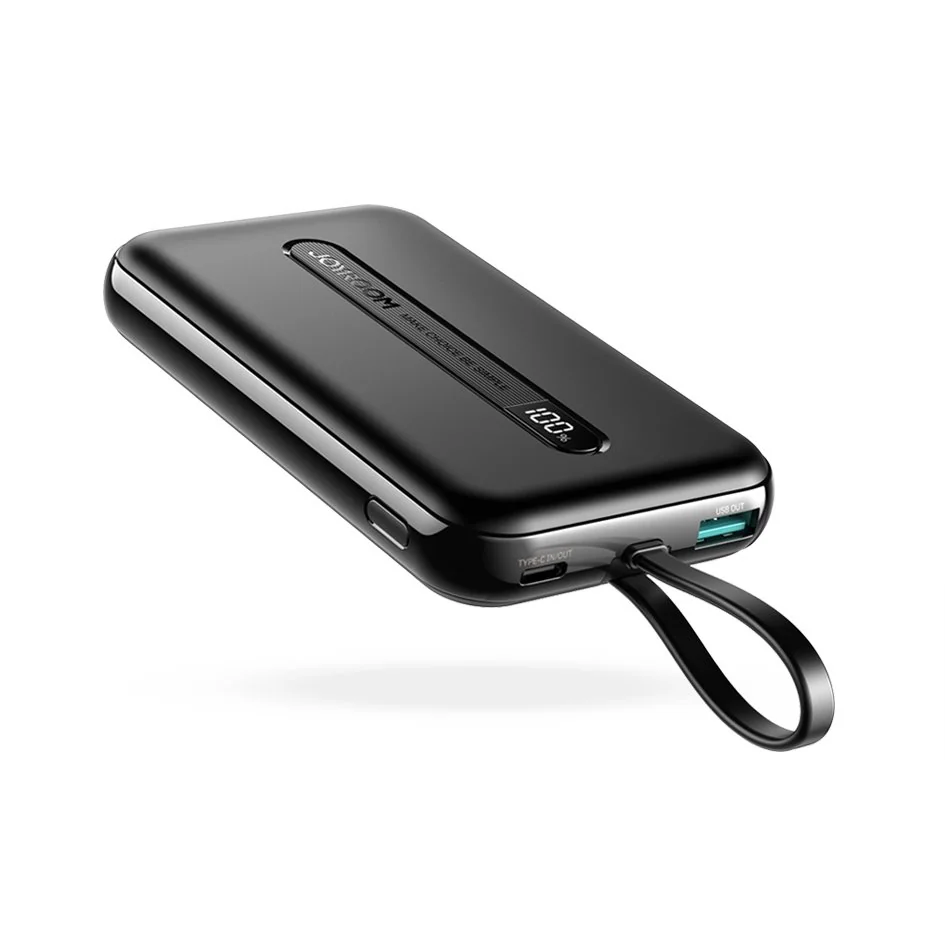 Joyroom JR-L001 Power Bank 10000mAh USB / USB-C 20W PD QC, čierny 