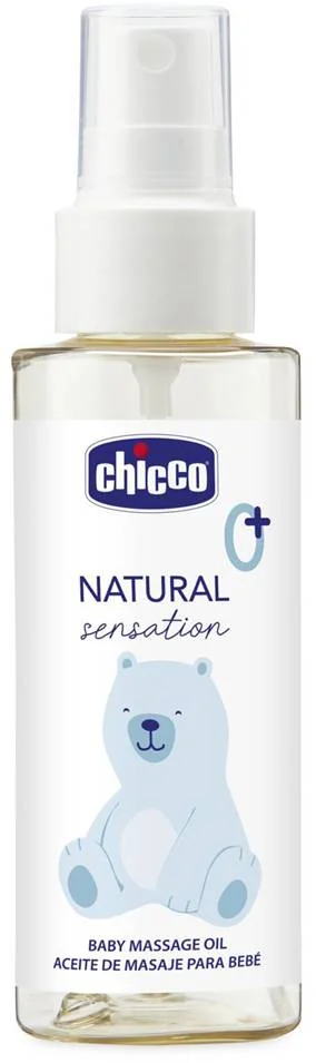 CHICCO Olejček masážny Natural Sensation 100ml, 0m+ 1×100 ml, masážny olej