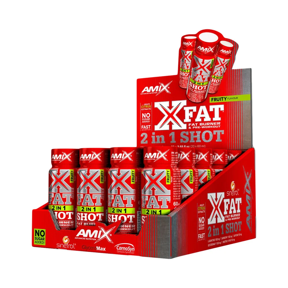 Amix XFat 2in1 Shot BOX 20 x 60 ml ovocná zmes