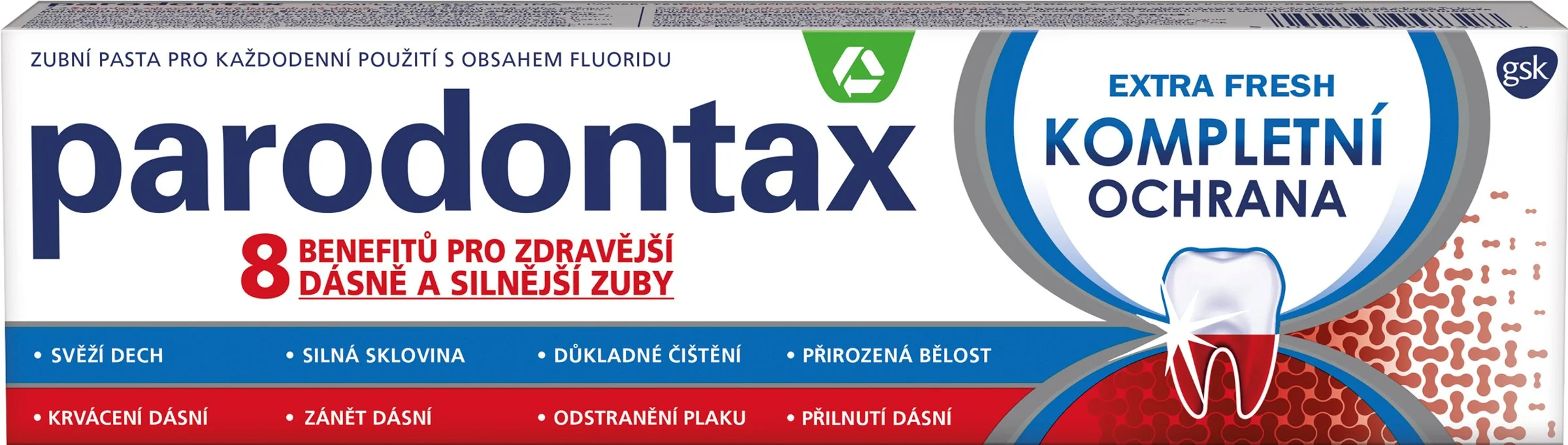 PARODONTAX EXTRA FRESH zubná pasta s fluoridom