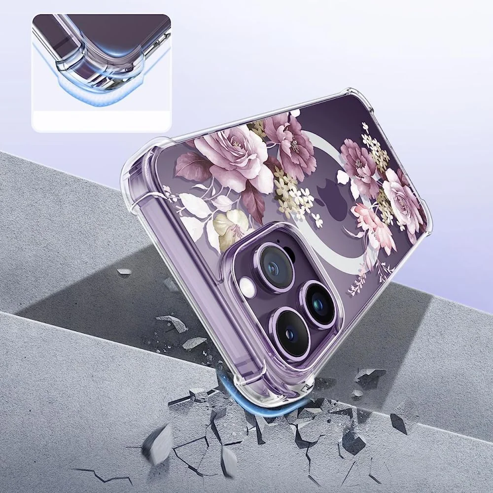 Tech-Protect Magmood MagSafe kryt na iPhone 14 Pro Max, spring floral 