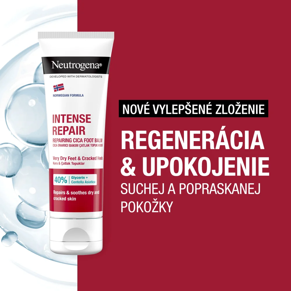 NEUTROGENA® Intenzívny regeneračný CICA balzam na chodidlá s Nórskou receptúrou 1×50 ml, regeneračný balzam