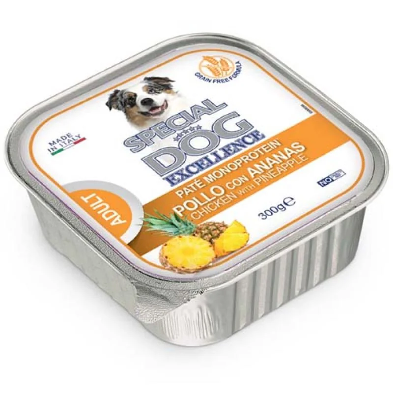 MONGE SPECIAL DOG EXCELLENCE FRUITS pate kura,ryža & ananas 300g vanička