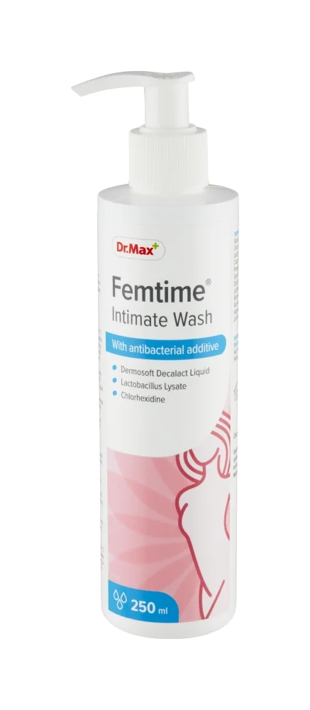 Dr. Max Femtime Intimate Wash Antibacterial 1×250 ml, umývací gél na intímnu hygienu