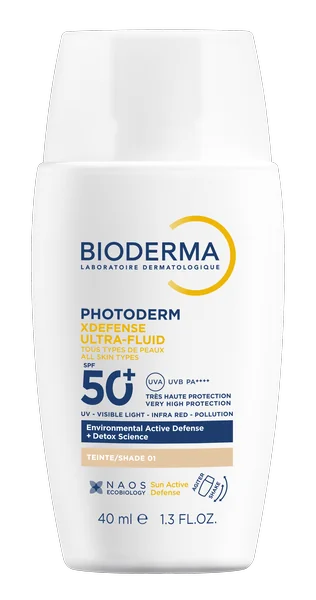 BIODERMA Photoderm XDefense tónovaná ultrafluidná ochrana SPF 50+ veľmi svetlá