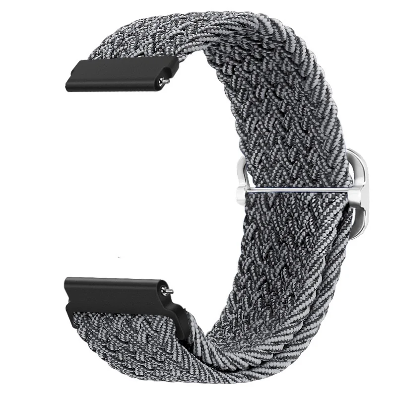 BStrap Braid Nylon remienok na Garmin Vivoactive 5 gray black