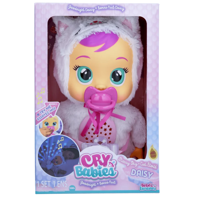 IMC Toys Cry Babies - Séria Goodnight Starry Sky - Interaktívna bábika DAISY IMC084711