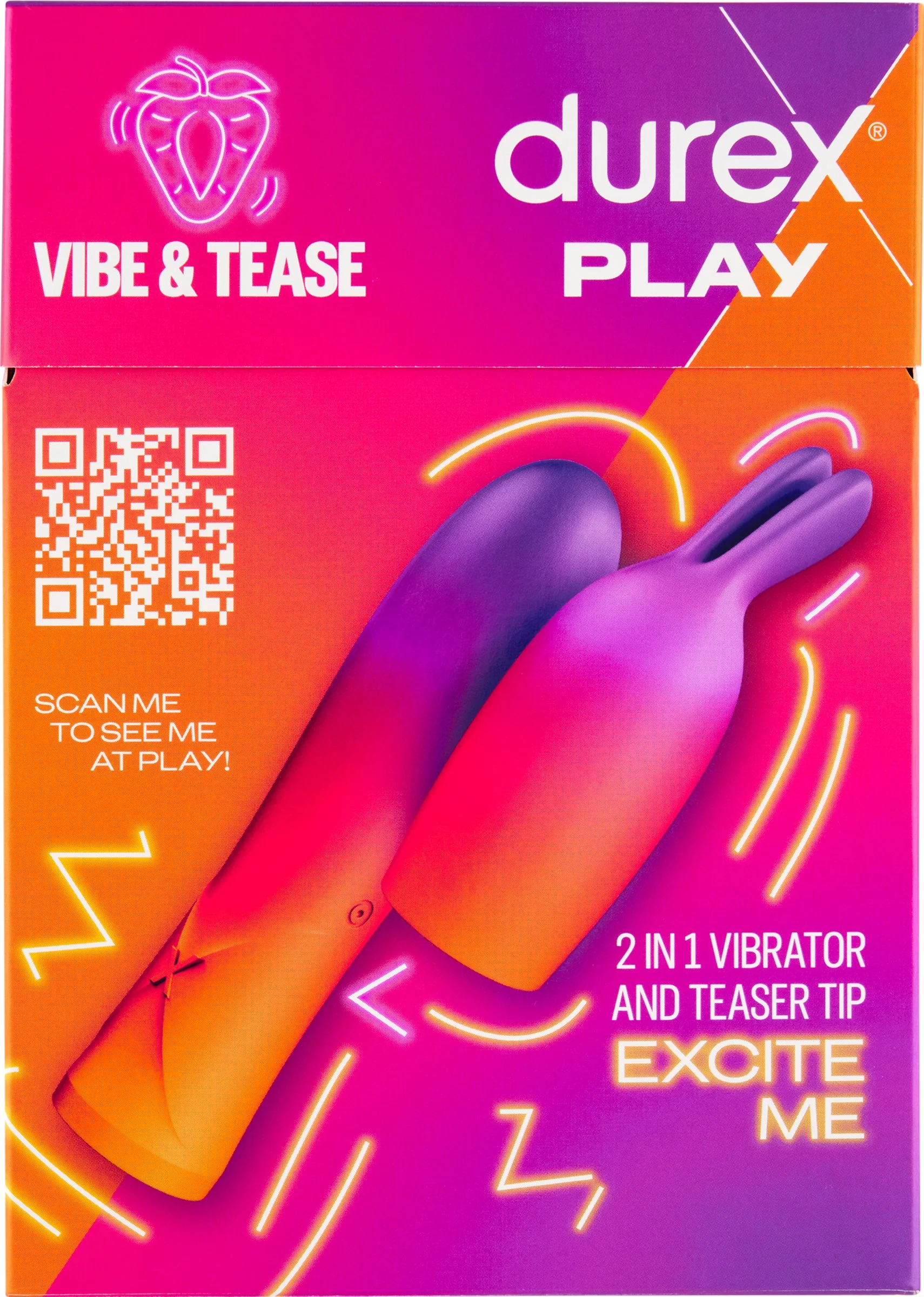 DUREX Play Vibrátor 2v1 so stimulačnou špičkou 1×1 ks, vibrátor