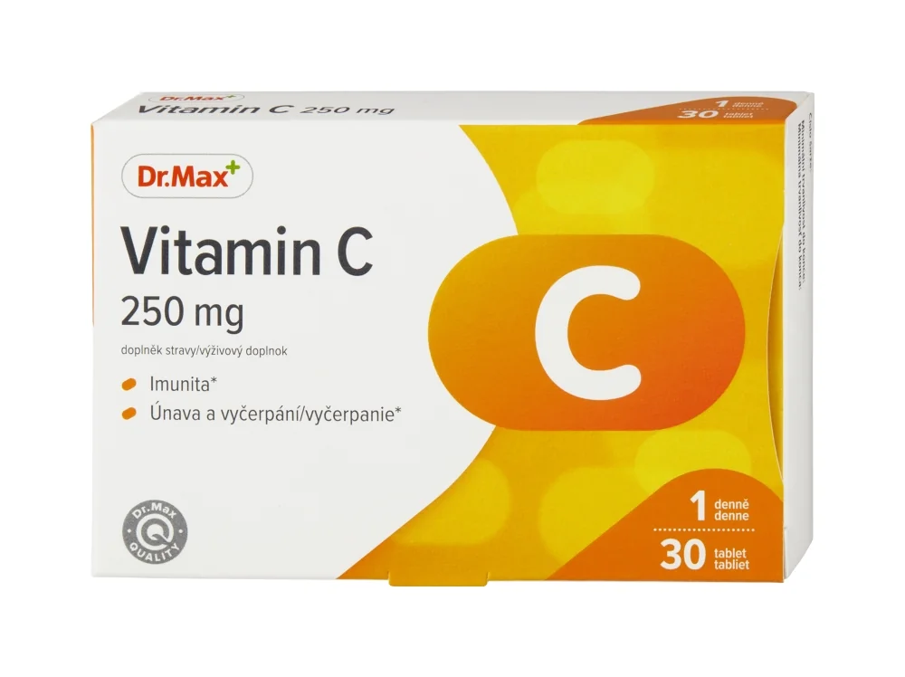 Dr. Max Vitamín C 250 mg 1×30 tbl, výživový doplnok