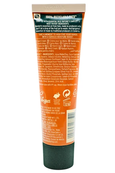 The Body Shop Krém na ruky Mandarin & Bergamot 1×30 ml, krém na ruky