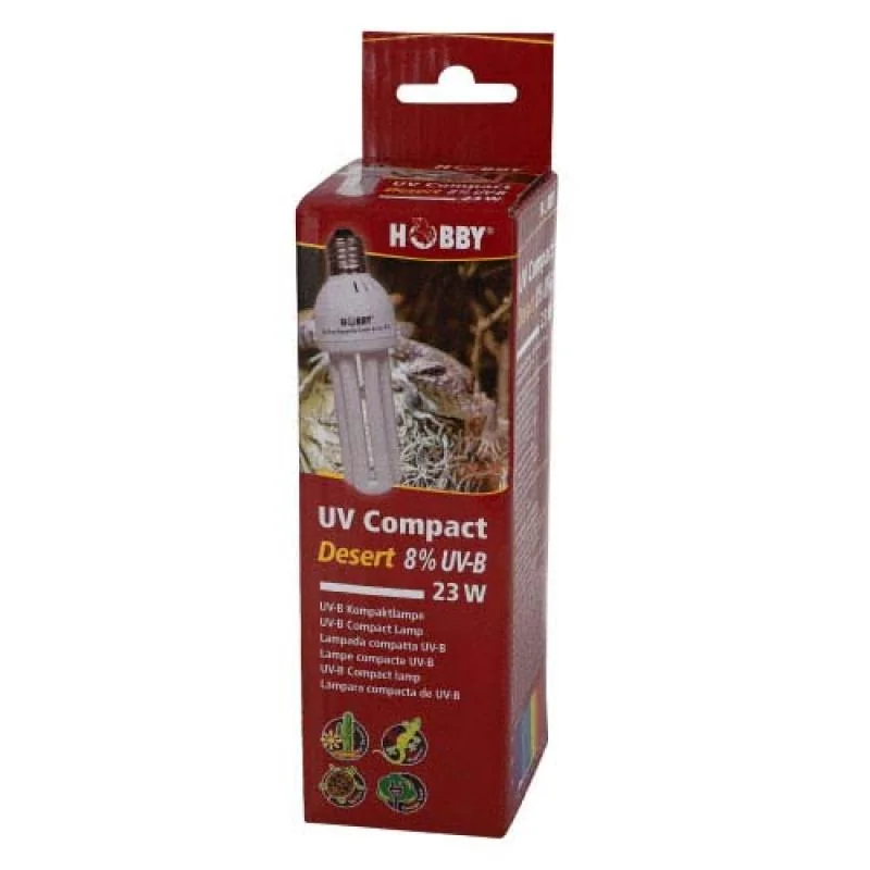 HOBBY UV Compact 23W, 8%UV-B energeticky úsporný žiarič 