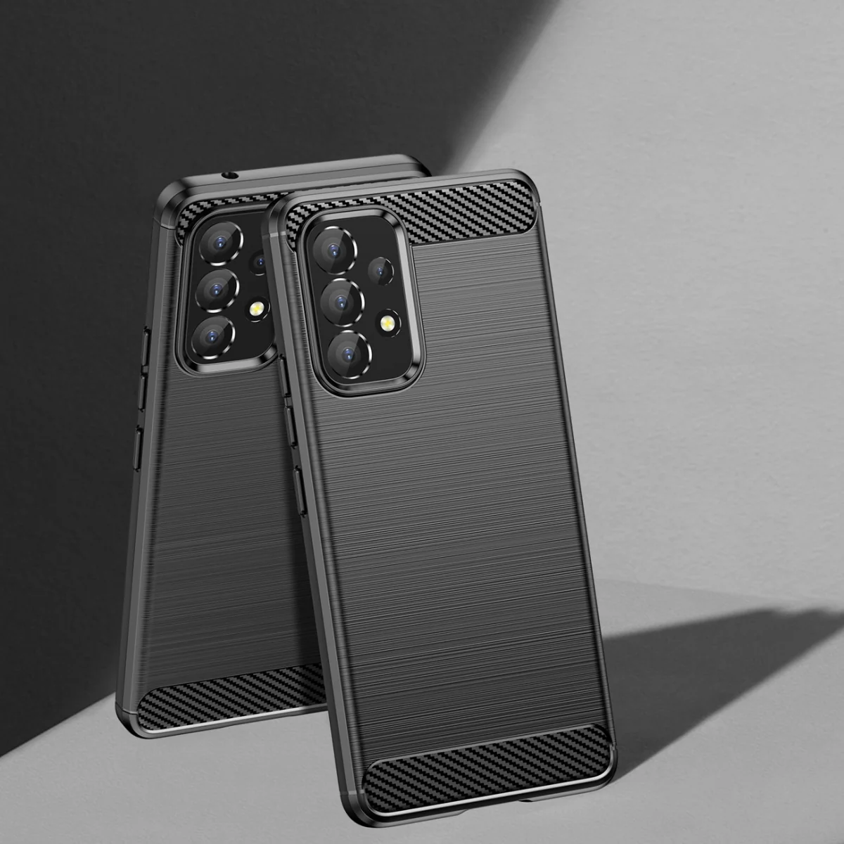 MG Carbon Case Flexible silikónový kryt na Samsung Galaxy A53 5G, čierny ny