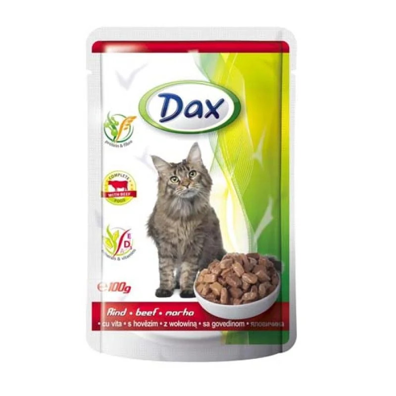 DAX kapsička pre mačky 100g hovädzia