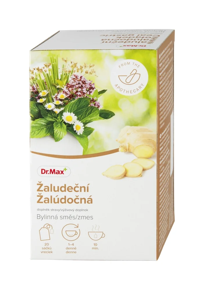 Dr. Max Žalúdočná bylinná zmes 1×30 g, nálevové vrecúška, 20×1,5 g