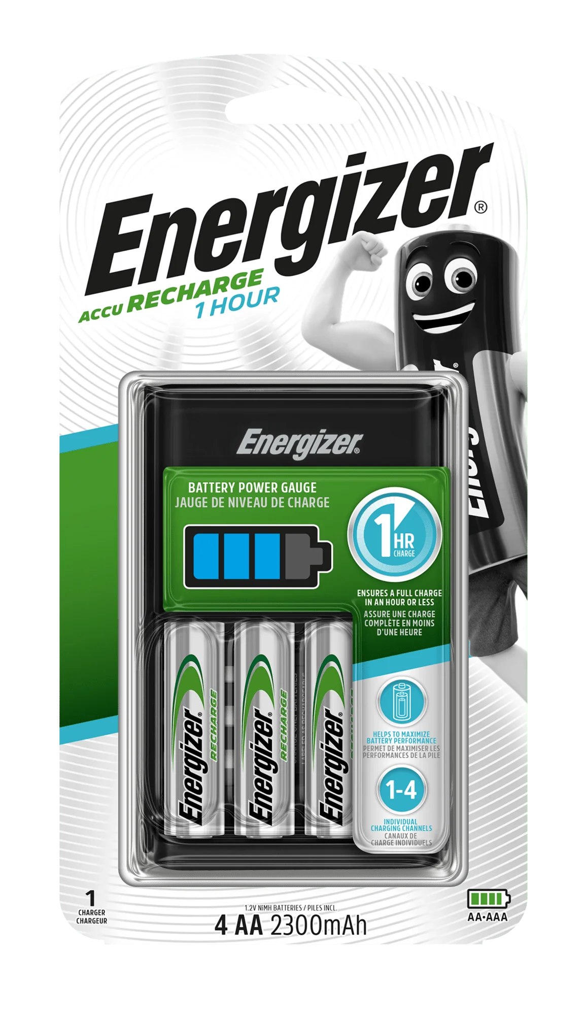 Energizer nabíjačka 1HR Charger 4 x AA 2300 mAh