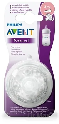 AVENT Cumlík na fľašu Natural č.5 1×2 ks, cumlíky na fľašu