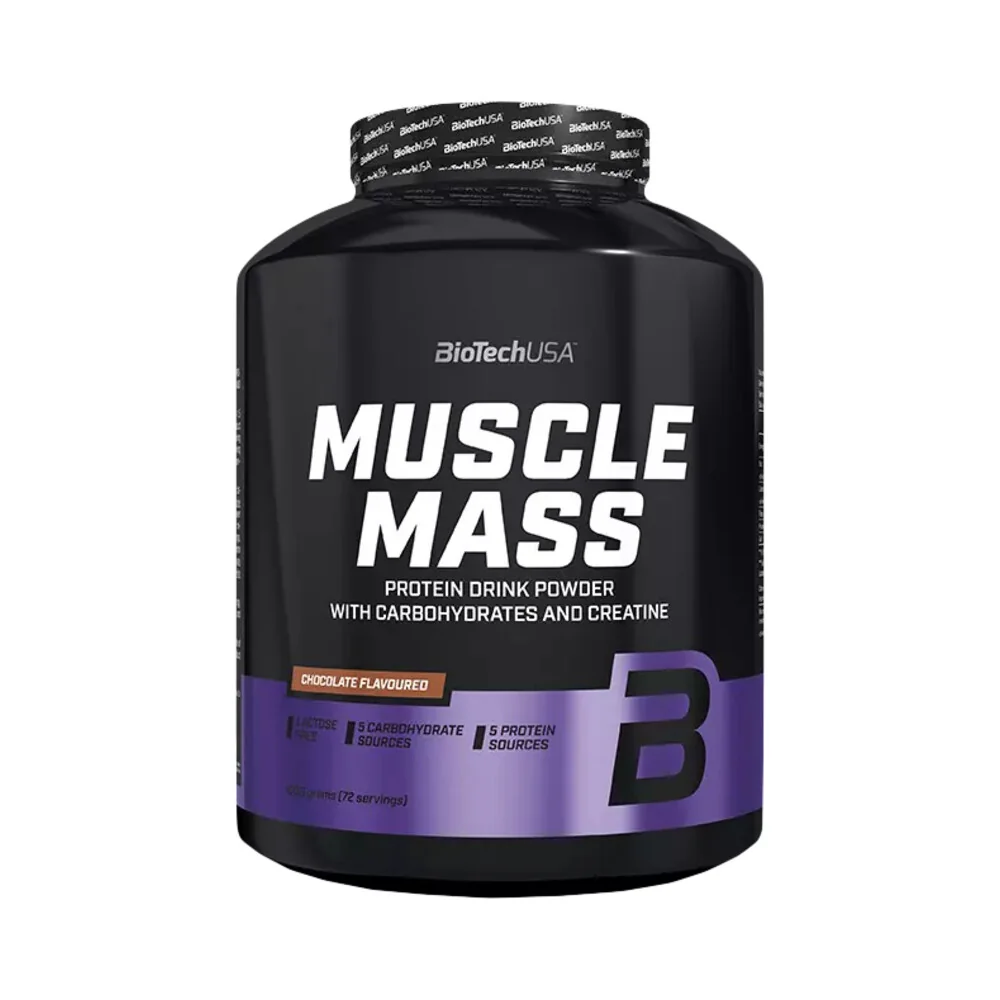 BioTech USA Muscle Mass 4000 g čokoláda