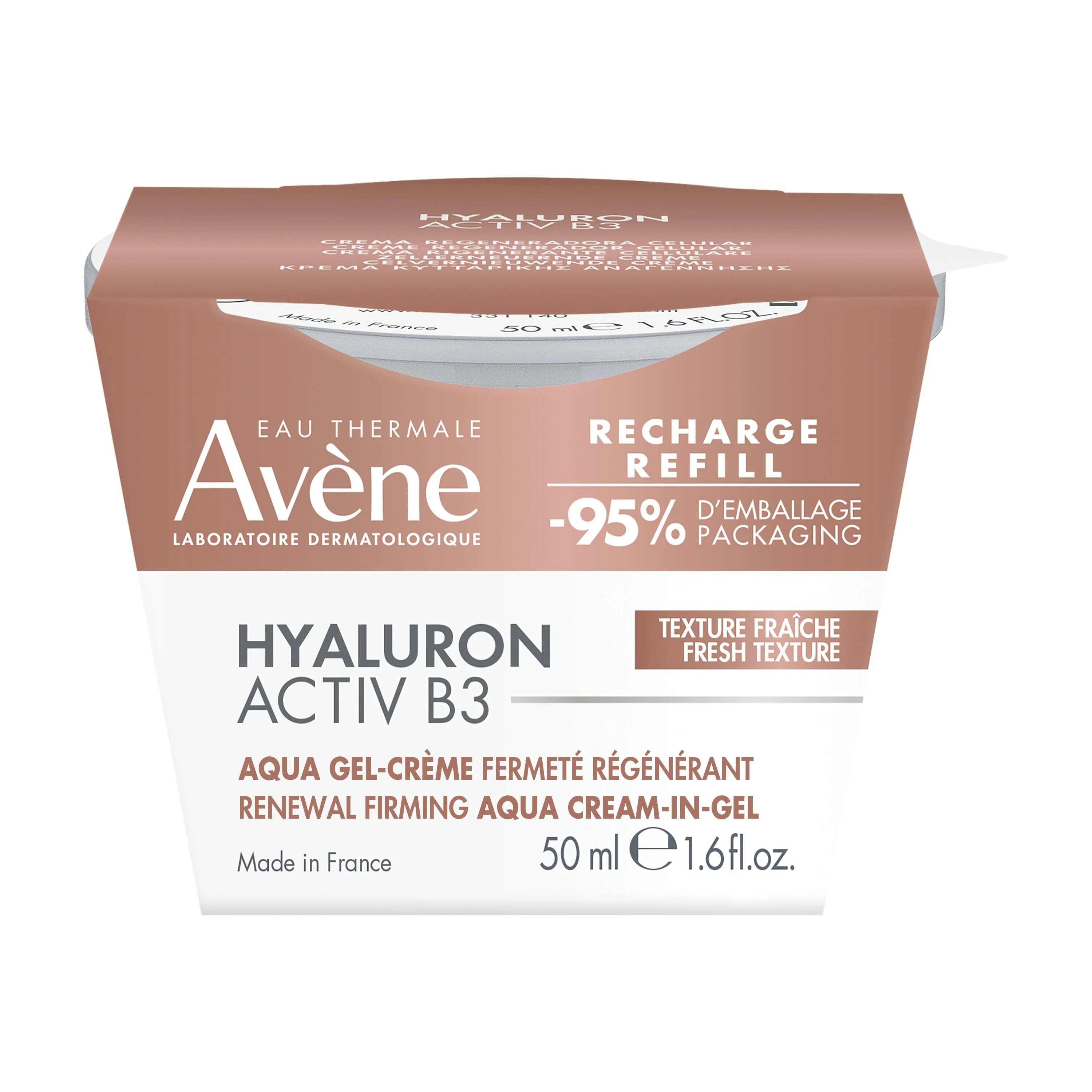 AVENE HYALURON ACTIV B3 Aqua gel krém náhradná náplň 1×50 ml, gélový krém